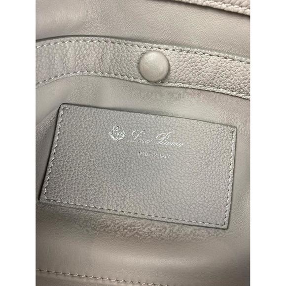 Loro Piana Grey Leather Duffle Tote - Picture 7 of 7